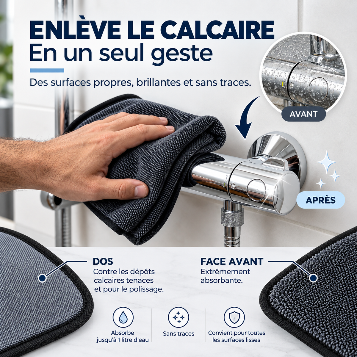 ✨ Chiffons Ultra-Absorbants | Nettoyage Sans Traces pour Toute la Maison