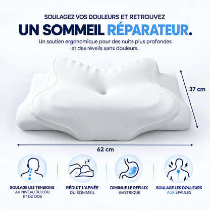 🌙 Oreiller Cloud Elite | L’Expérience Ultime du Confort Ergonomique, Nuit Après Nuit