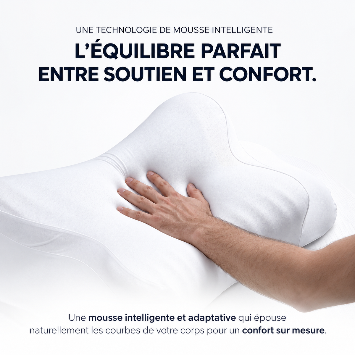 🌙 Oreiller Cloud Elite | L’Expérience Ultime du Confort Ergonomique, Nuit Après Nuit