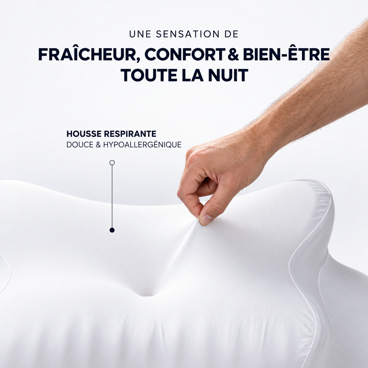 🌙 Oreiller Cloud Elite | L’Expérience Ultime du Confort Ergonomique, Nuit Après Nuit