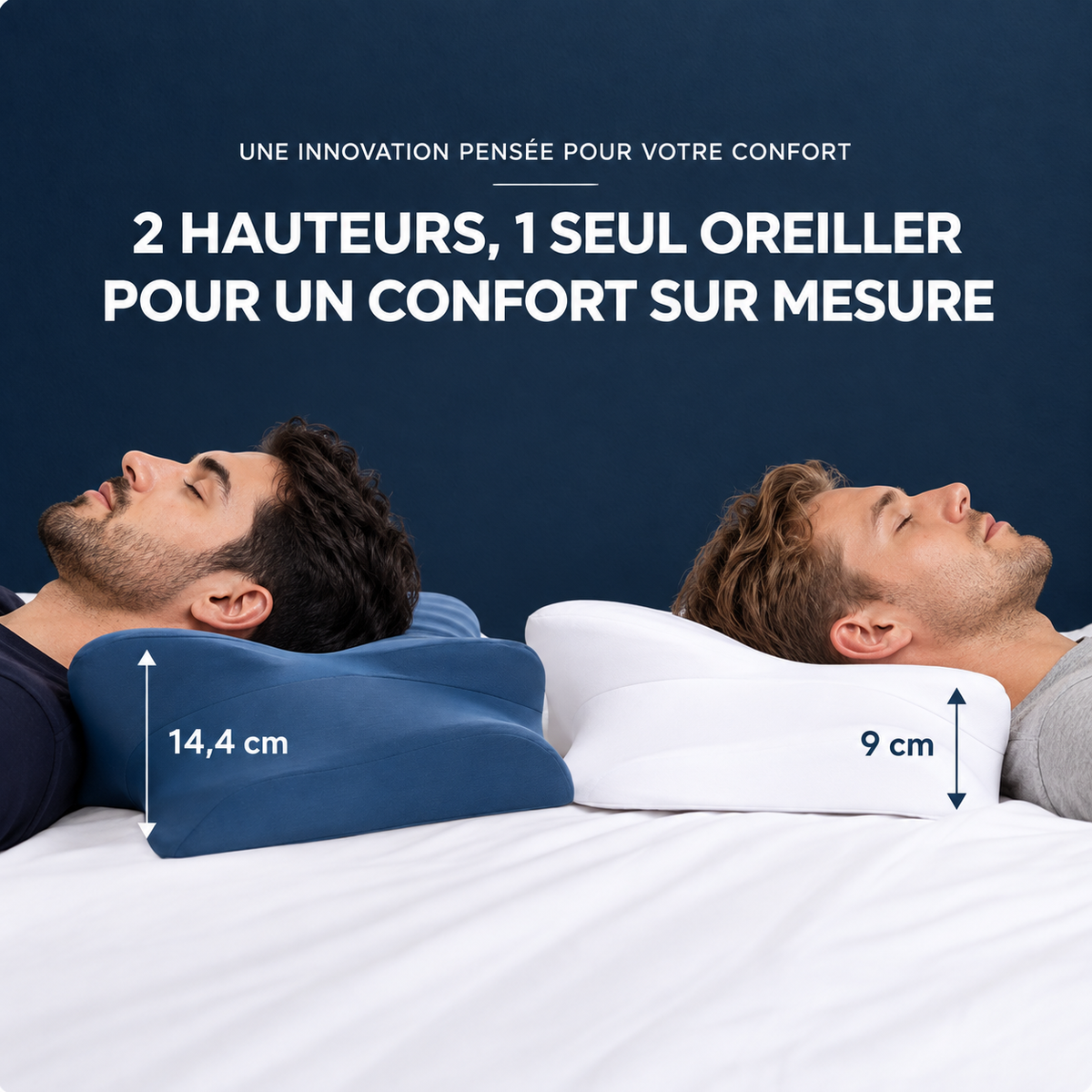 🌙 Oreiller Cloud Elite | L’Expérience Ultime du Confort Ergonomique, Nuit Après Nuit